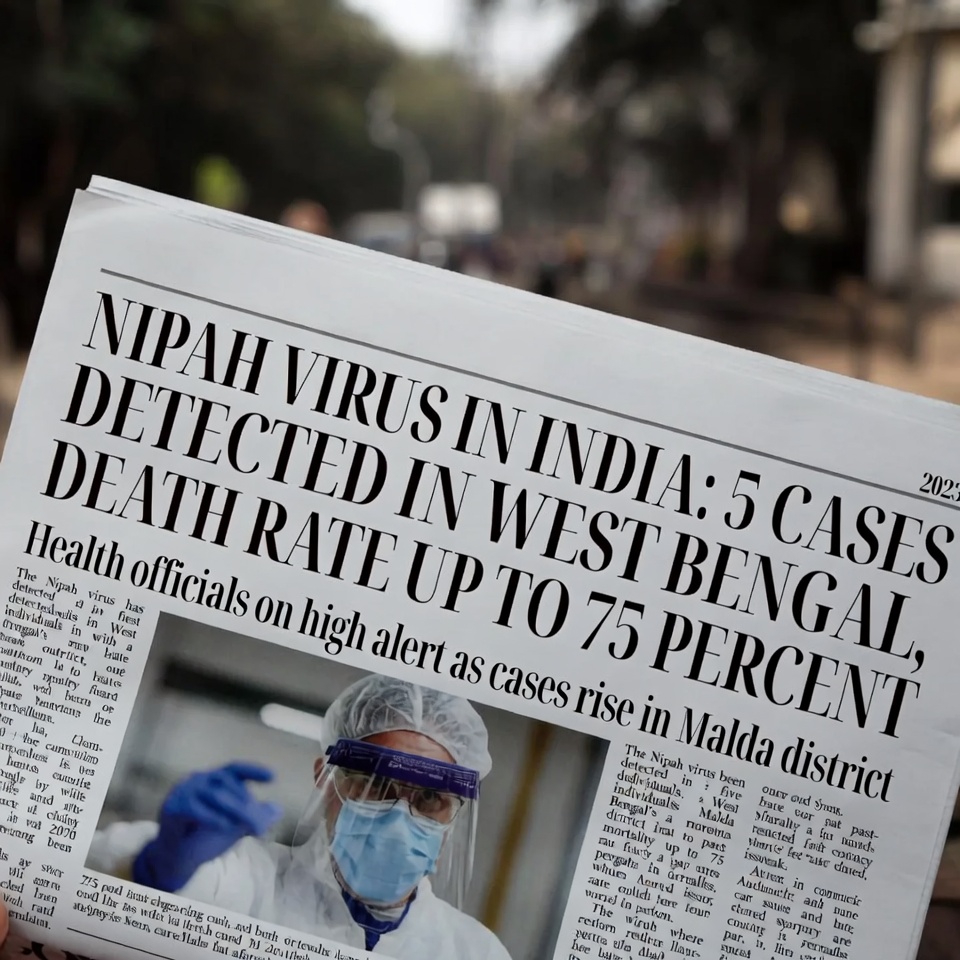 Hindistan'da Nipah Virüsü Alarmı: Batı Bengal'de 5 Vaka Tespit Edildi, Ölüm Oranı Yüzde 75'e Ulaşabiliyor